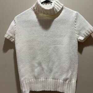 Short Sleeve Turtleneck Sweater